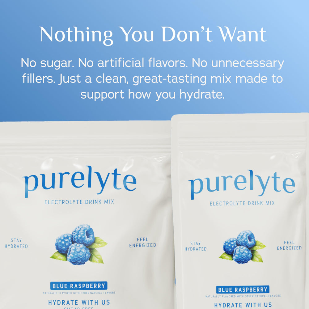 Purelyte clean label close-up highlights no artificial ingredients