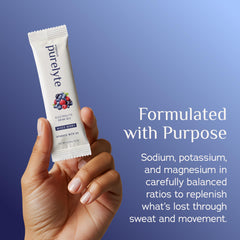 Purelyte Electrolyte Stick Blue Raspberry for tasty sugar-free hydration.
