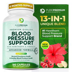 PurePremium Blood Pressure bottle front with brand and packaging for trust