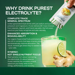 Purest Electrolyte low-carb option showing 5g carbs per serving