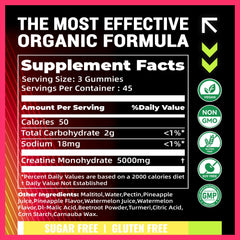 PURESTVITS Creatine Gummy close-up highlights chewy texture and flavor