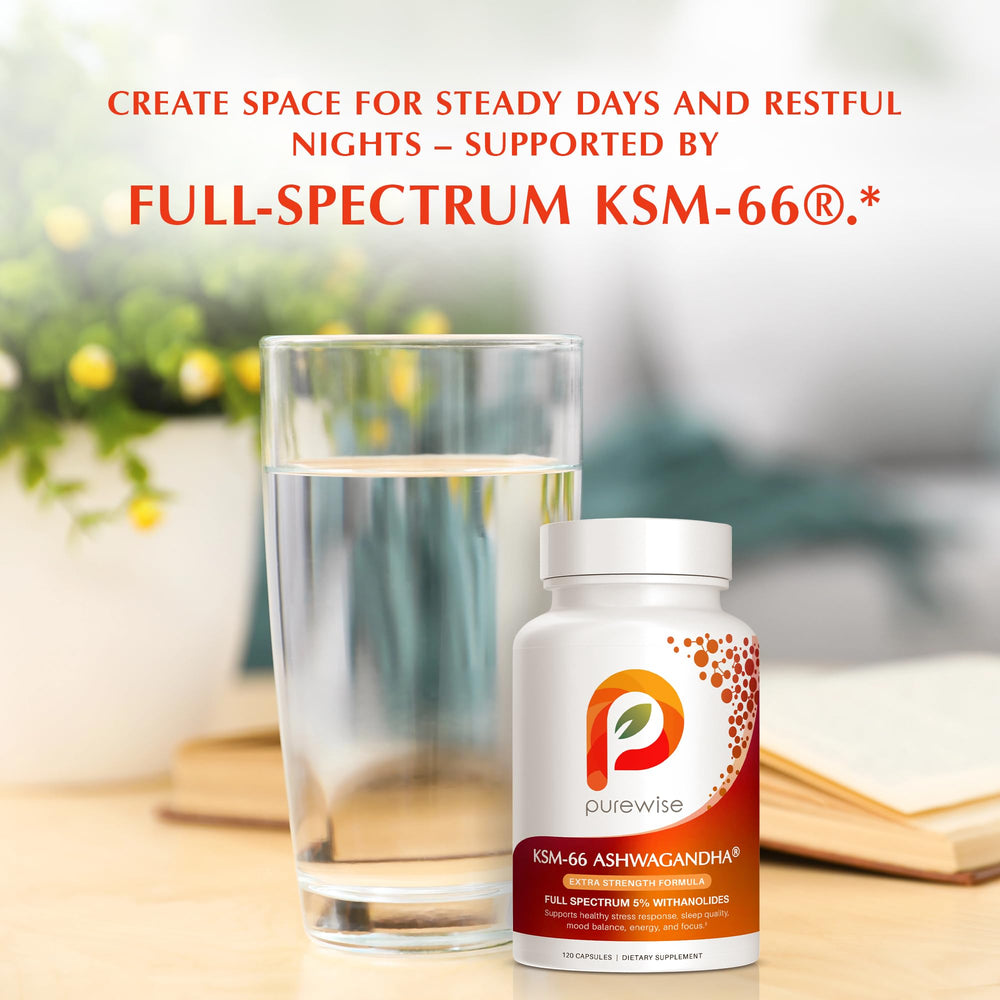 PureWise sleep-support capsule bottle suggests nighttime rest potential.