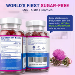 Purify Life blueberry-raz flavor gummies image highlights tasty flavor and daily routine compatibility