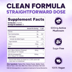 Purify Life Lions Mane gummies berry chew closeup highlights flavor and chewable focus