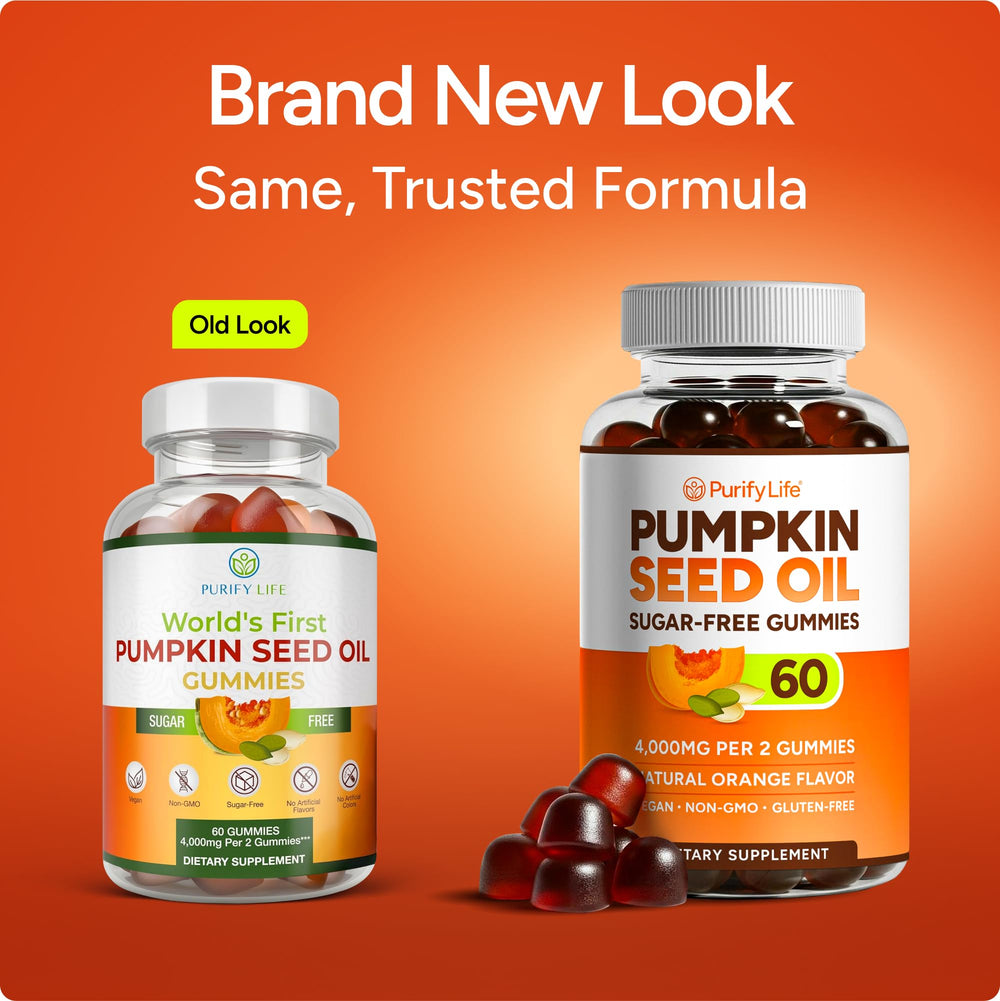 Purify Life USA-made vegan non-GMO gummies in a convenient bottle.