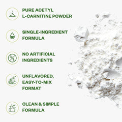 Purisure Acetyl L-Carnitine powder dissolved in water shows quick mixability.