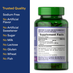 Puritan's Pride packaging in hand demonstrates value and multi-month supply.