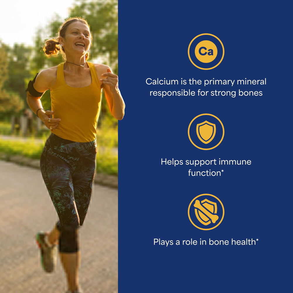 Puritan's Pride Bone-Active caplets ready to swallow for daily routines.