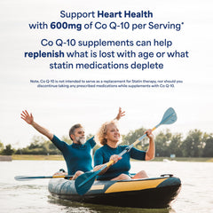 Ingredients panel of Puritan's Pride CoQ10 600mg softgels for transparency.