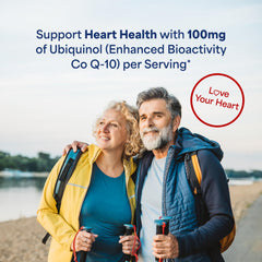 Puritan's Pride ubiquinol CoQ10 softgel packaging on display