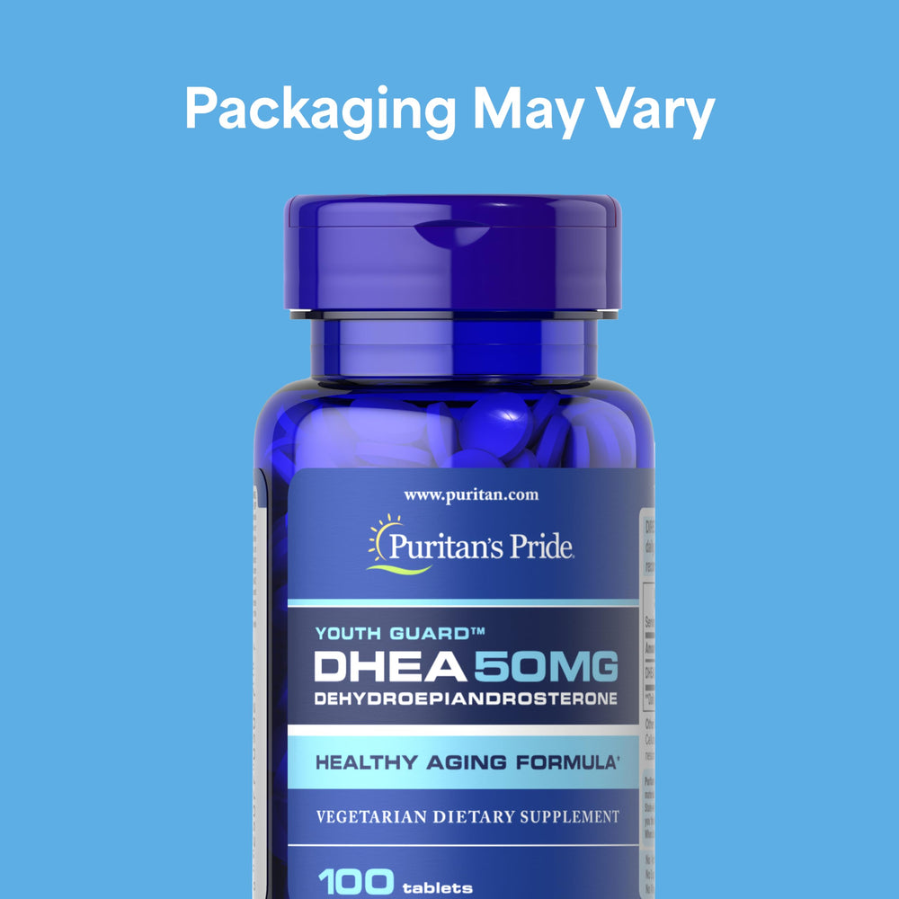 Puritan's Pride Youth Guard DHEA 2-pack bottle duo for convenient ongoing supplementation.