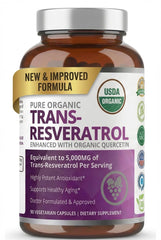 Purity Labs Trans-Resveratrol bottle on shelf highlighting daily wellness potential