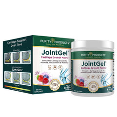 Purity Products JointGel berry powder canister showing berry flavor for daily support