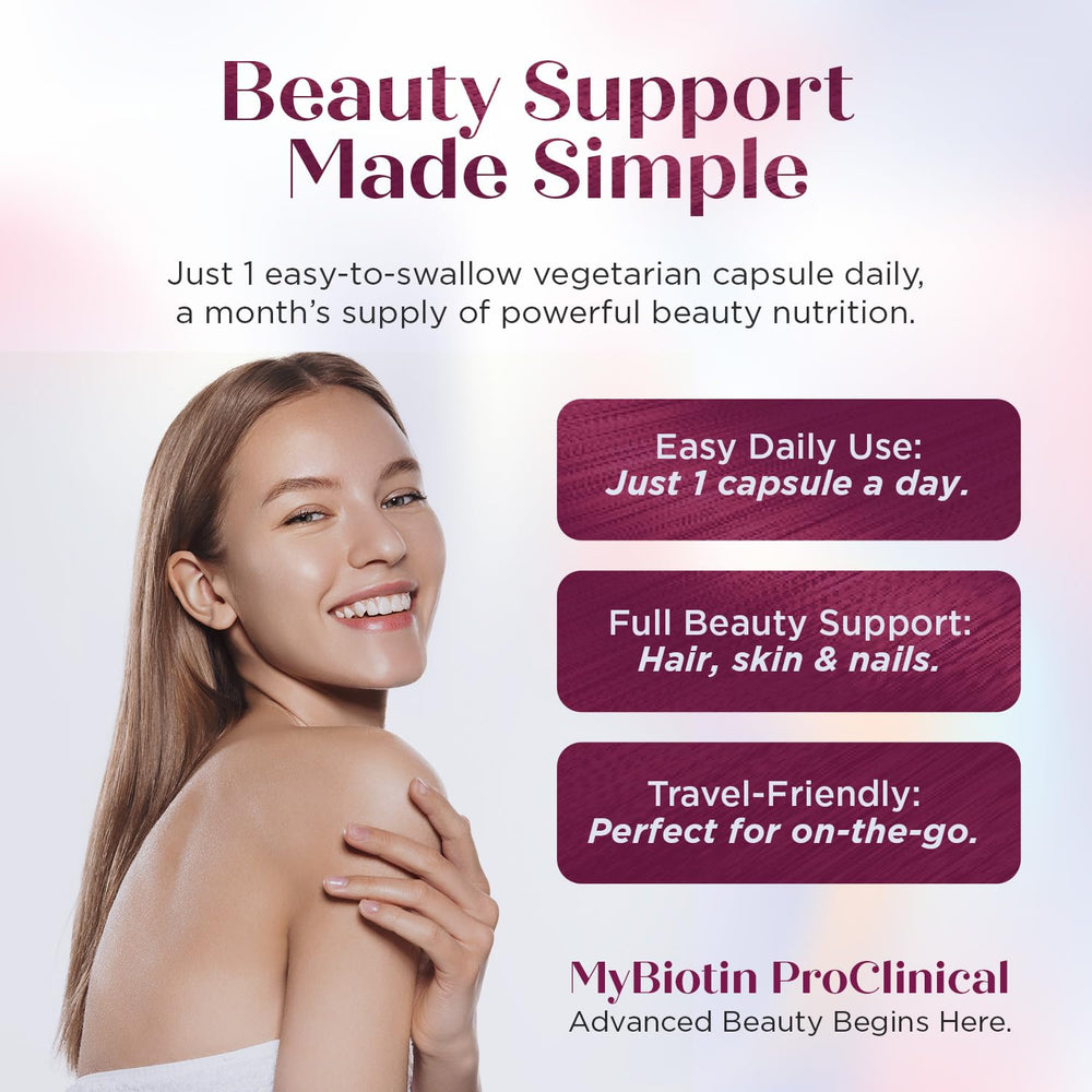 Skin hydration concept with Astaxanthin and MyBiotin ProClinical.