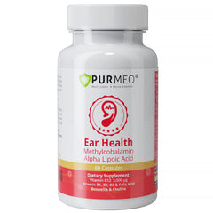 purmeo Tinnitus Relief bottle demonstrates daily ear wellness support
