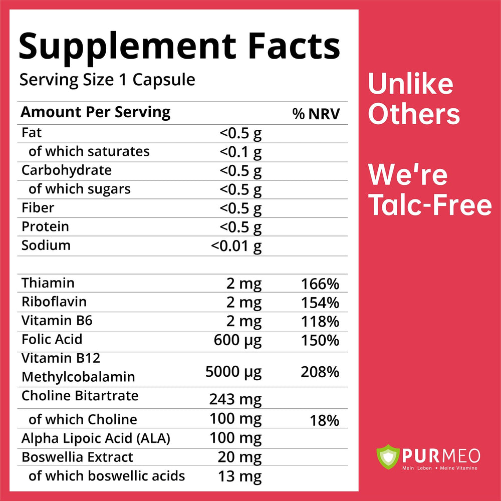 purmeo Tinnitus Relief capsule close-up highlights easy daily intake