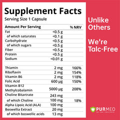 purmeo Tinnitus Relief capsule close-up highlights easy daily intake