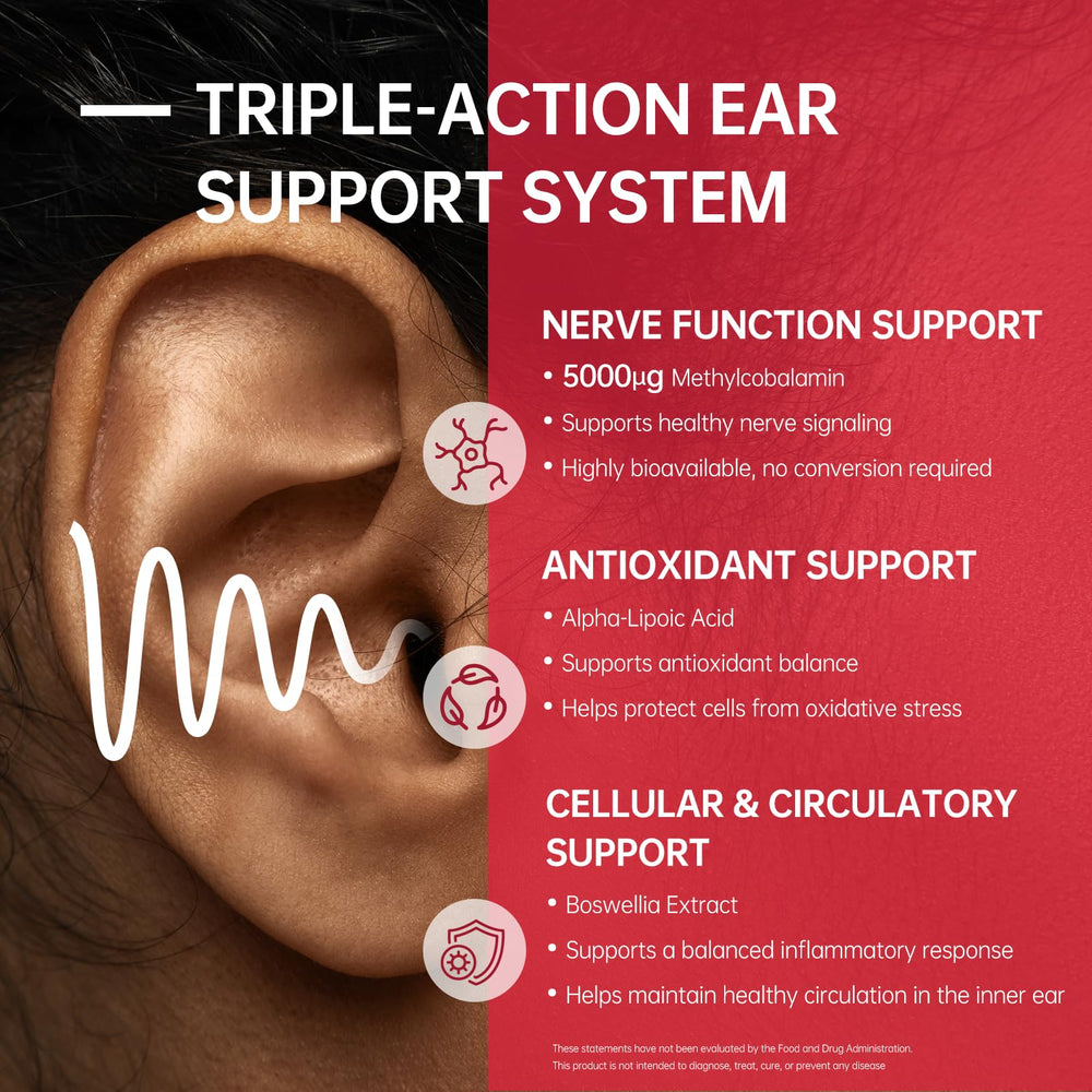 purmeo Tinnitus Relief ingredients reveal methylcobalamin and alpha-lipoic acid
