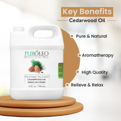 PURÓLEO Cedarwood Oil diffuser setup creates tranquil ambiance.