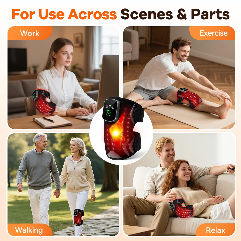 Puroth gift-ready red light knee brace emphasizes practical wellness option for all ages.