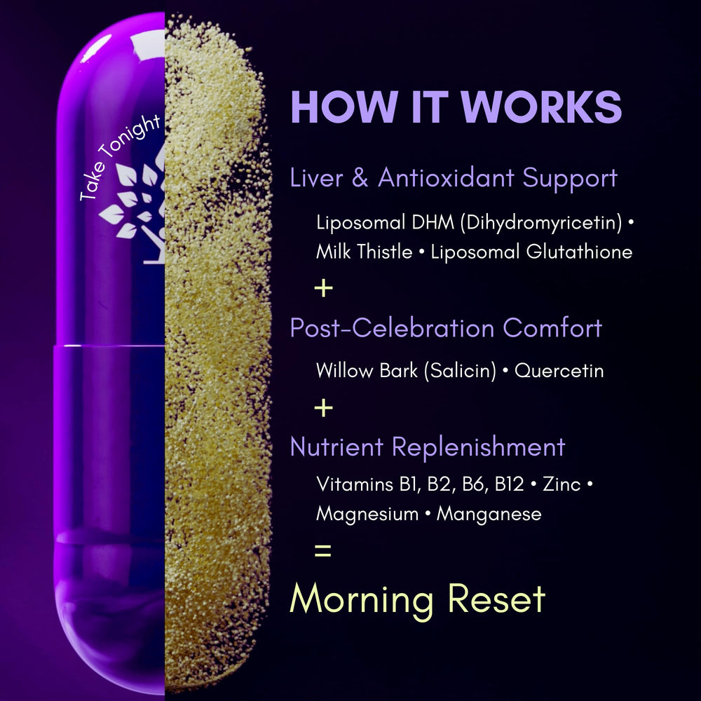 Purple Tree milk thistle and willow bark blend for everyday wellness