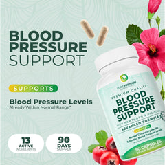 PurPremium Blood Pressure label close-up highlighting clean, safe manufacturing