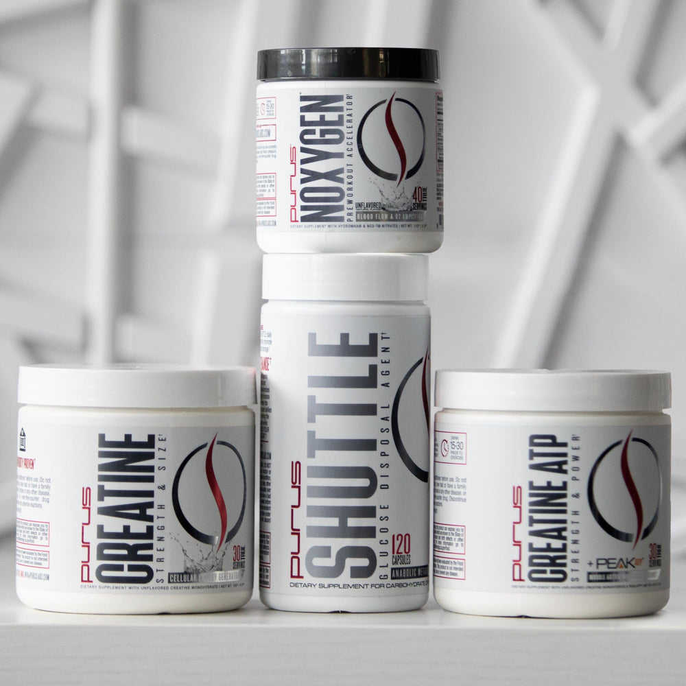 Shaker with Purus Labs Creatine for versatile mixability.