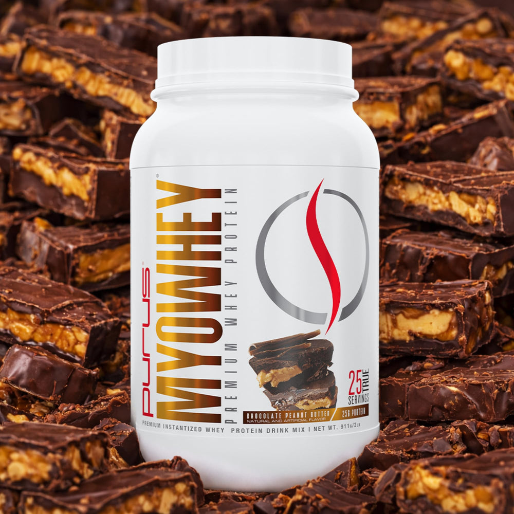 Serving idea with MyoWhey in a glass demonstrates keto-friendly post-workout shake.