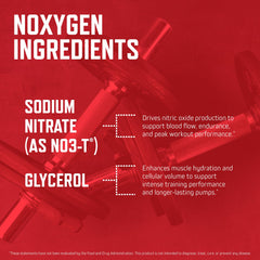 Purus Labs NOXygen label details highlight NO3-T nitrates and glycerol.