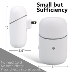 Pvowekia cordless plug-in diffuser with mess-free setup.