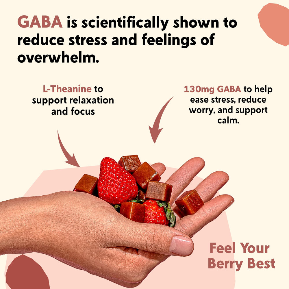 PYM Berry Mood Chews strawberry flavor close-up invites a tasty daily mood boost.