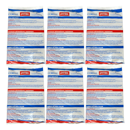 Pyrex Portables large 11x7 hot/cold pack in a lunch bag for versatile temperature control