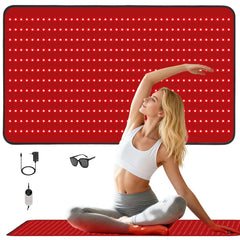 PZJDSR red light therapy mat provides full back coverage for whole-body sessions.
