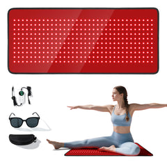 PZJDSR red light therapy mat showing full-body coverage for comfortable sessions