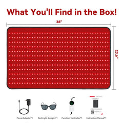 PZJDSR full-body pad measures 39.4 by 23.6 inches for broad coverage.