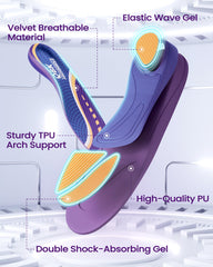 QBK daily-use insoles for standing, walking, and hiking