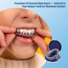 Qiivosm upper or lower teeth guard shown for versatile wear.