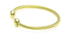 QRAY Gold Deluxe bracelet flexible stainless steel band emphasizes comfort