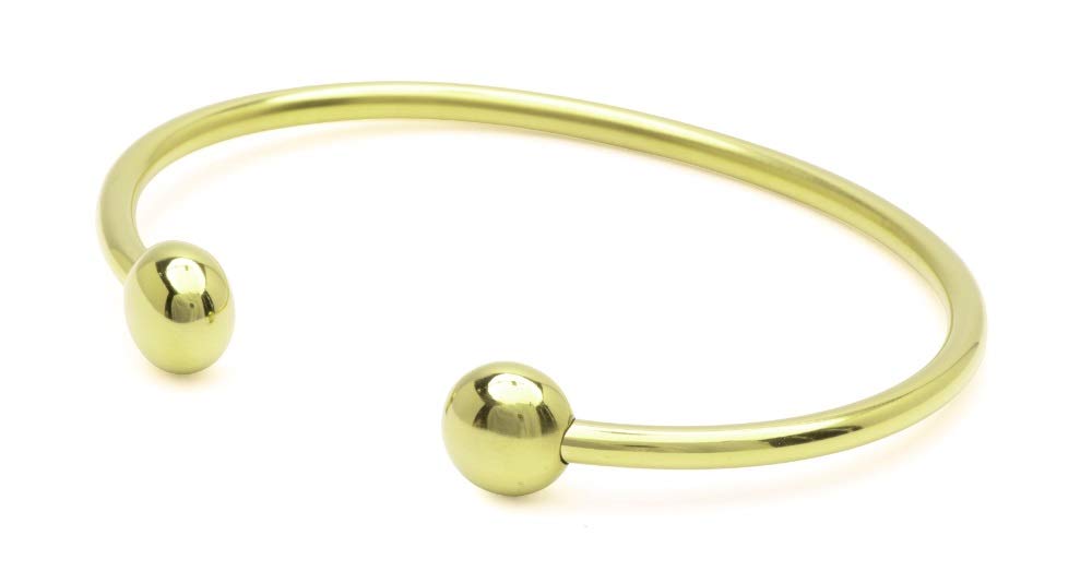 QRAY Gold Standard bracelet with C-shaped terminals for comfortable acupoint contact.