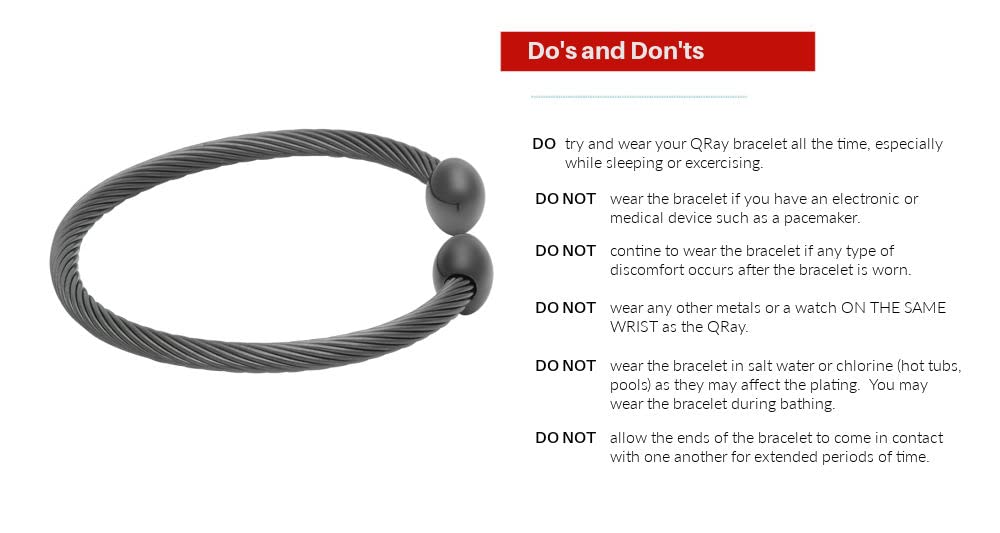 QRAY Gun Metal Deluxe bracelet side view shows premium finish and smooth edge.