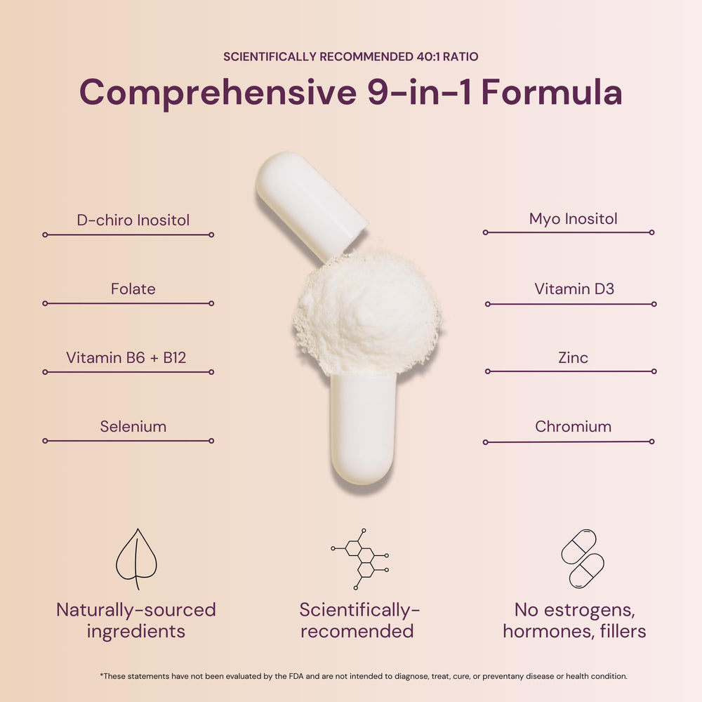 QSTA D-Chiro Inositol pills packaged for comprehensive wellness