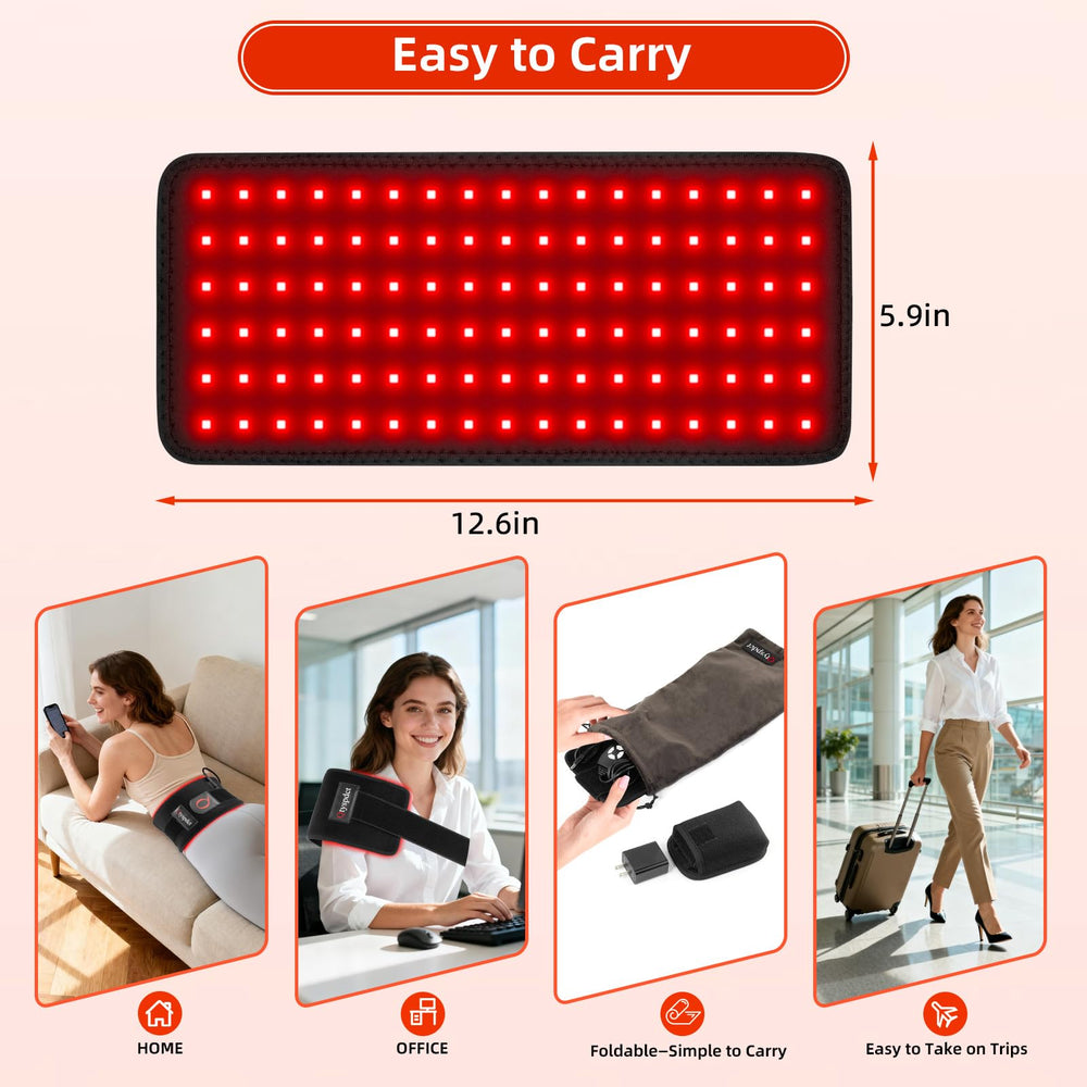 Qtyspdct red light therapy belt carry bag for on-the-go organization.
