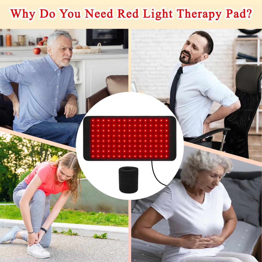 Qtyspdct red light therapy belt at the waist for even contact