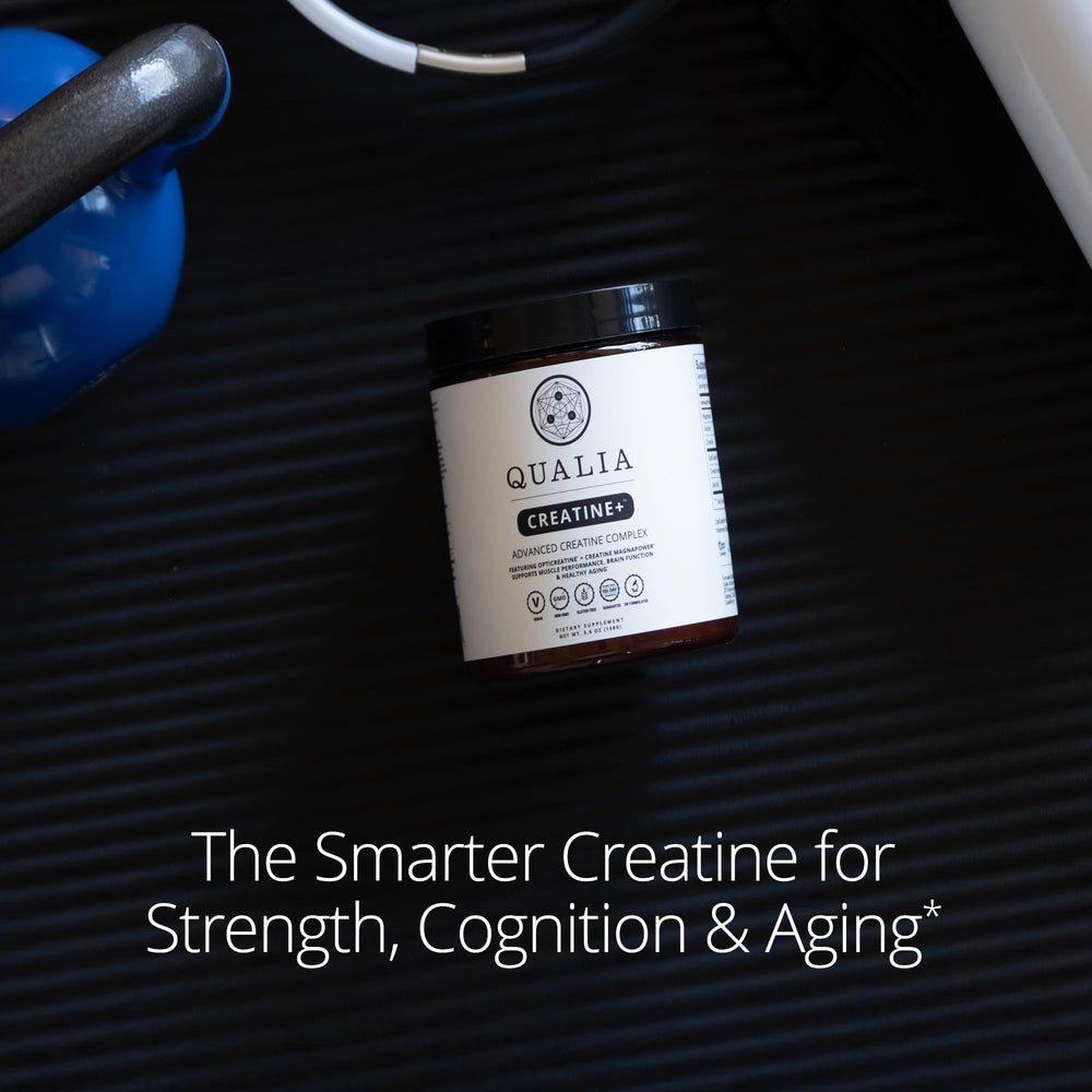 Qualia Creatine Superior-Solubility-Dissolution showcases smooth texture in shakes.