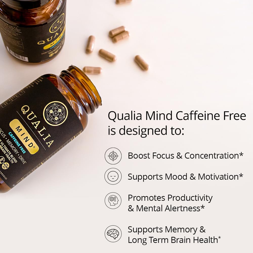 Qualia Mind label close-up highlighting doctor-formulated clarity