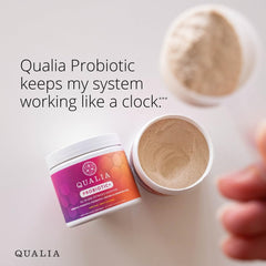 Qualia Probiotic visual of fermented foods for gut health