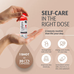 Qualinova passionfruit flavor collagen bottle for convenient, flavorful daily supplementation.