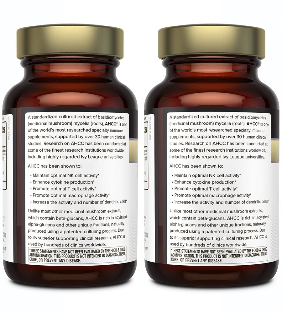 Quality of Life Kinoko Gold AHCC two-bottle pack on display for on-the-go maintenance
