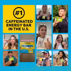 Quantum Energy Square vegan and gluten-free badge for conscious snacking.