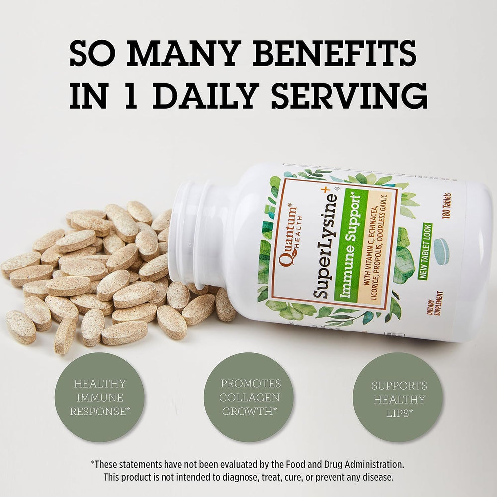 Two-pack shelf display for Quantum Health SuperLysine+